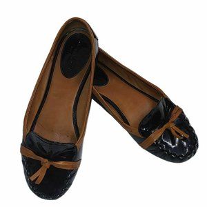 Kate Spade Black Patent Leather Moccasin Flats 7.5